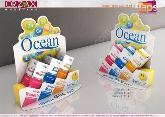 Pleksi Tezgah Üstü Stand