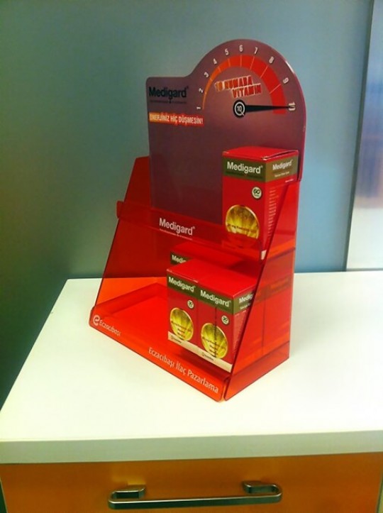 Pleksi Tezgah Üstü Stand