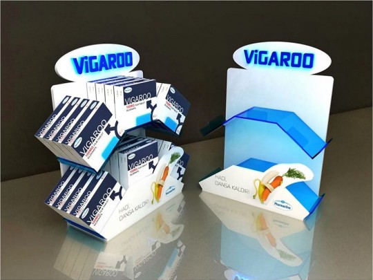 Pleksi Tezgah Üstü Stand