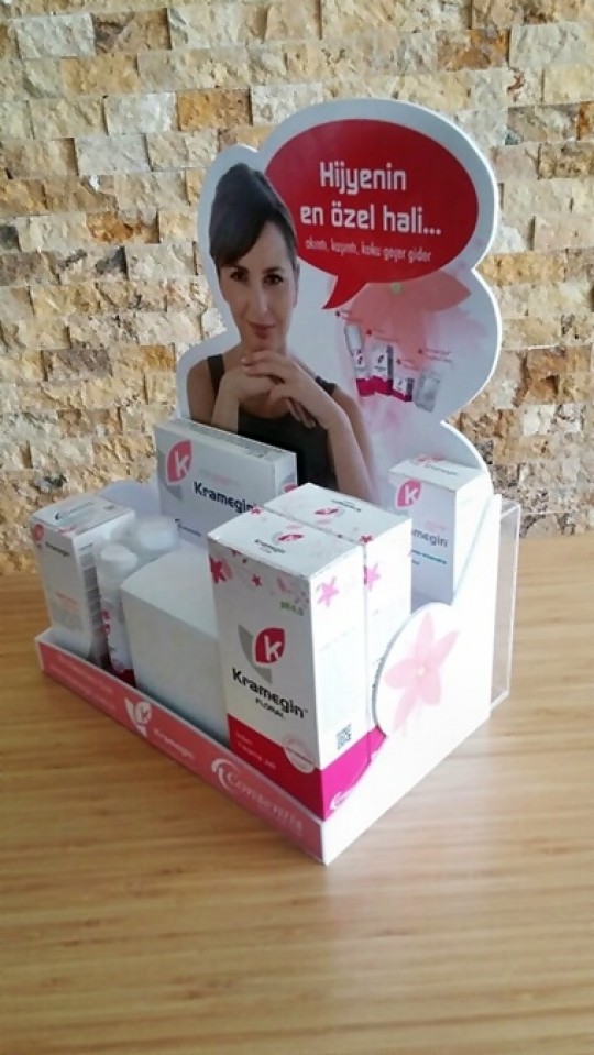 Pleksi Tezgah Üstü Stand