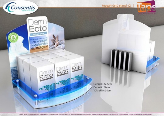 Pleksi Tezgah Üstü Stand